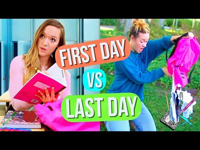 First Day of School vs Last Day of School! Alisha Marie