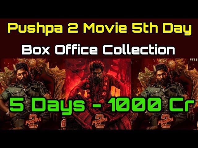 Pushpa 2 The Rule 5th Day  Box Office Collection | Fifth Day Collection 