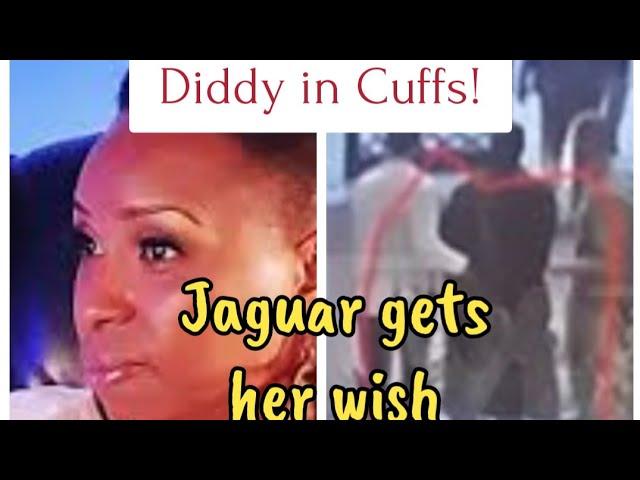 Video of @diddy in handcuffs Jaguar Wright gets her wish! @JaguarWrightVEVO #music #hiphop