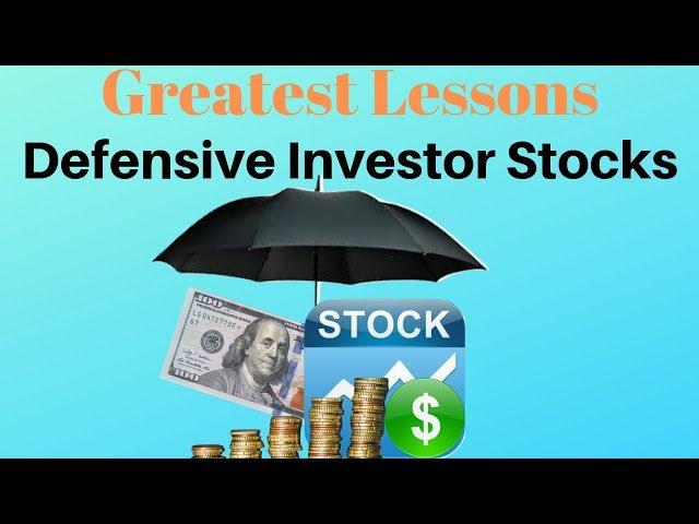 Defensive Investor Stock Guidelines - Benjamin Graham