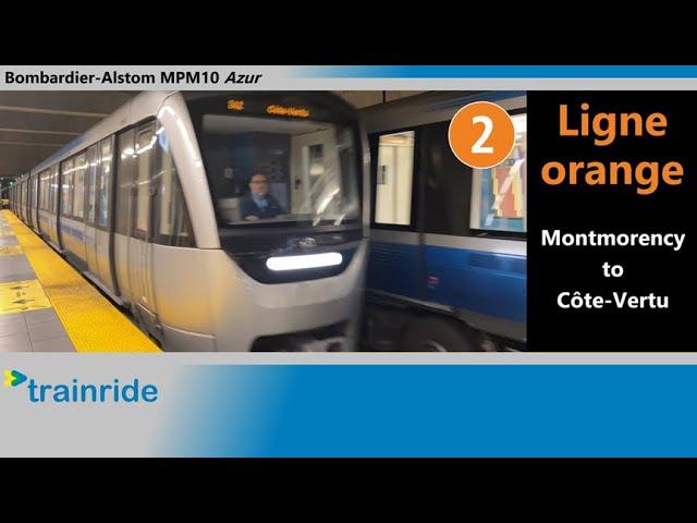 STM Métro 🟠 Ligne orange / Orange Line - Montmorency to Côte-Vertu