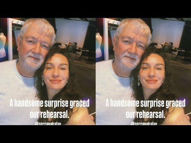 Birce Akalay ha condiviso una bellissima foto con suo padre Sercan Akalay.!#birceakalay