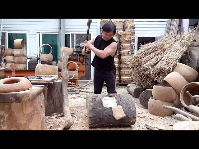 통나무로 1억 짜리 장구를 만드는 장인/ 전통 장구의 명품 A Korean craftsman who makes $100,000 worth of janggu out of logs!