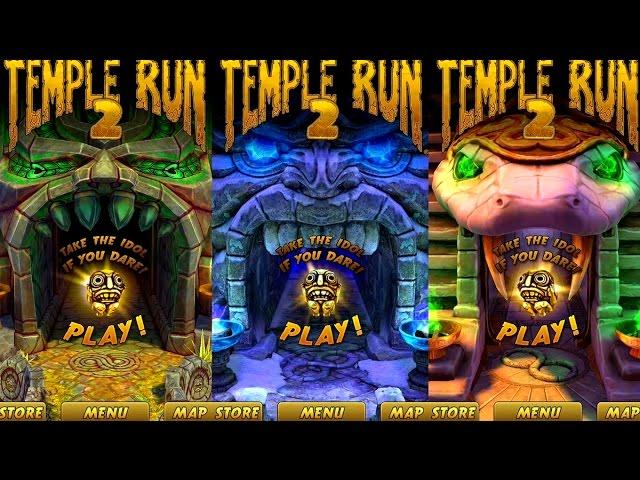 Temple Run 2 Frozen Shadows VS Blazing Sands VS Sky Summit Android Gameplay HD #5