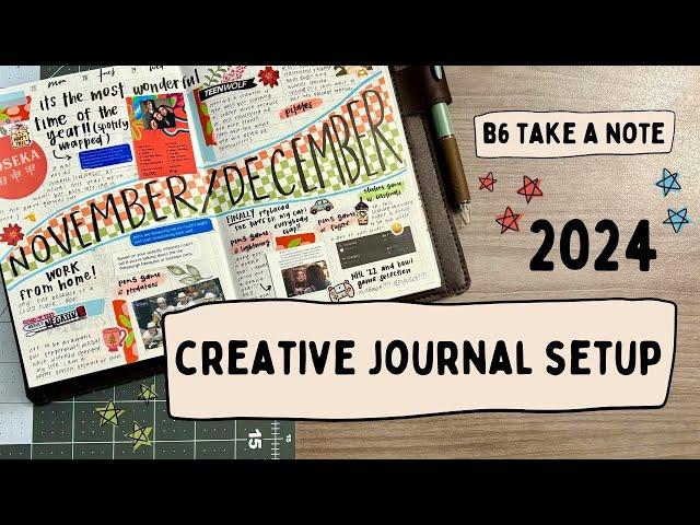 2024 creative journal setup + flipthrough  // b6 take a note planner (medium)