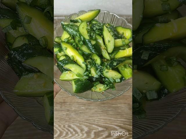 БЫСТРАЯ ЗАКУСКА ИЗ СВЕЖИХ ОГУРЦОВ #рецепты #легко #быстро #еда #вкусно #простыерецепты