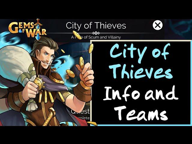 Gems of War - City of Thieves Faction Info and Teams