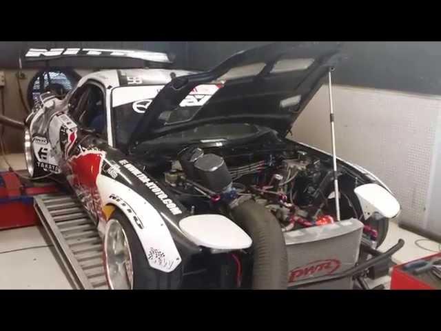 Mad Mike's MADBUL RX7FD first dyno run with Elite ECU