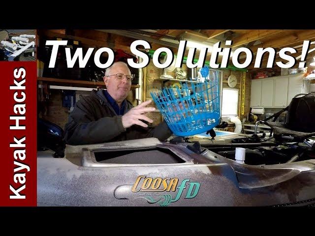Fishing Kayak Modifications - Front Hatch Kayak Organization