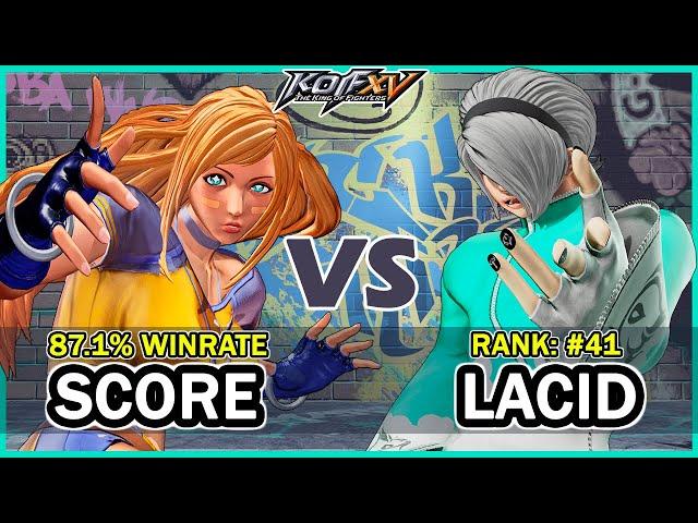 KOF XV  Score (Iori/B.Jenet/Chizuru) vs Lacid (Meitenkun/Ash/Shermie)  Steam