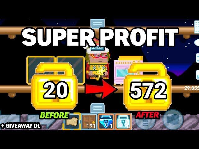 SUPER PROFIT! Super LAZY PROFIT method in 2023 RICH  | Growtopia Profit 2023 | Eps 30 | Growtopia