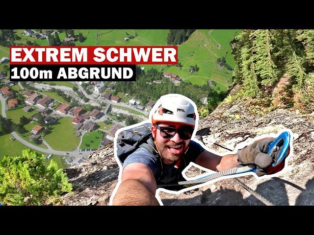 schwerste Klettersteig im Zillertal: Nasenwand in Ginzling