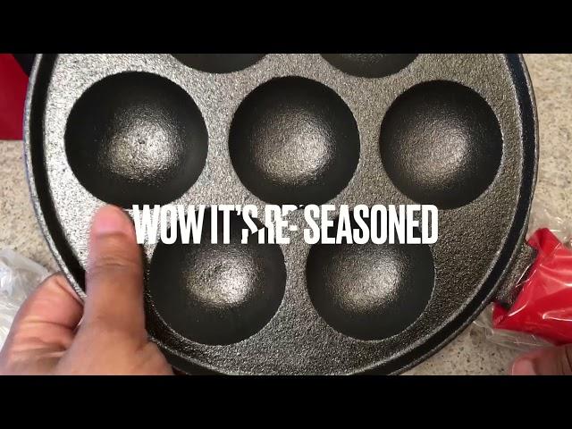 Klee Pre-Seasoned Cast Iron Aebleskiver Pan