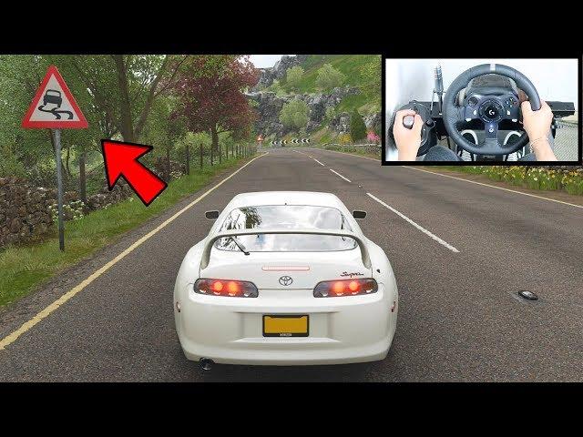 Forza Horizon 4 Drifting Toyota Supra (Steering Wheel + Shifter) Gameplay