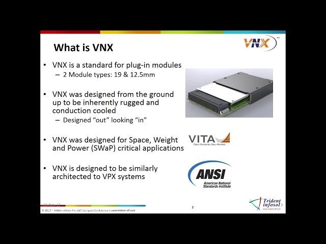 Introduction to VITA 74 better known as VNX.