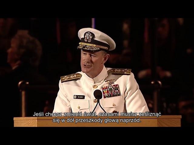 Jeśli chcesz zmienić świat, zacznij od pościelenia łóżka - admirał William McRaven [napisy PL]