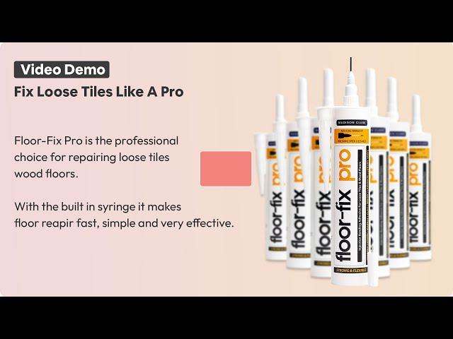Fix Loose & Hollow Tiles With Floor Fix Pro