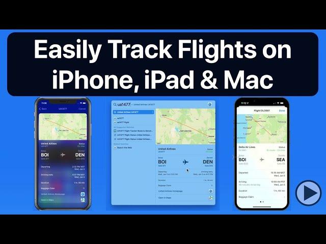 How to easily track flights and share flight information on iPhone, iPad & Mac!