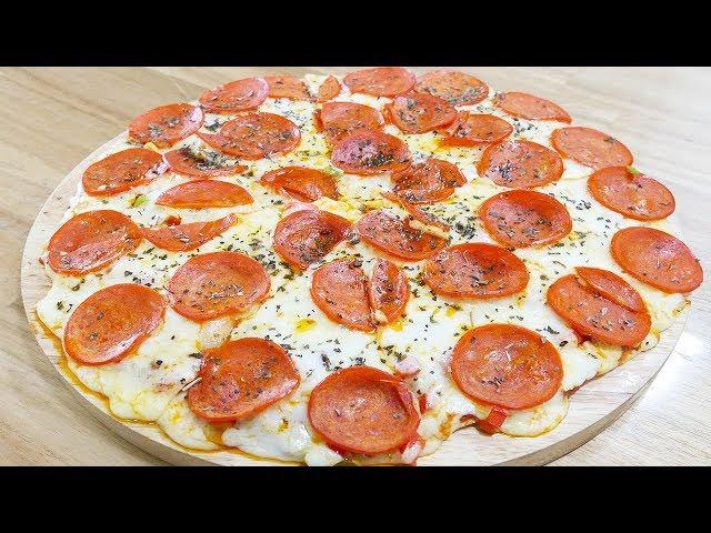 전자렌지로 페퍼로니 피자 만들기 ( Pepperoni pizza )