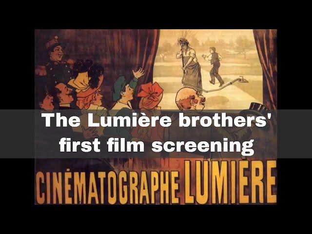 22nd March 1895: The Lumière brothers stage their first film screening in Paris