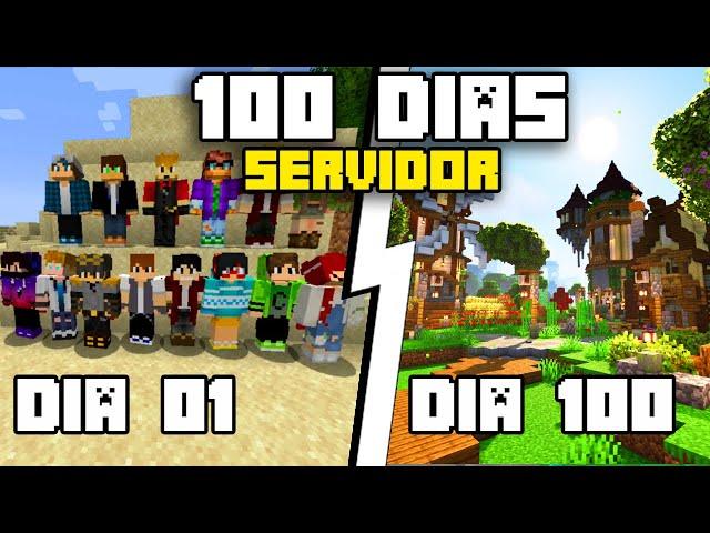 Eu Sobrevivi 100 Dias em um SERVIDOR MULTIPLAYER no Minecraft - O Filme