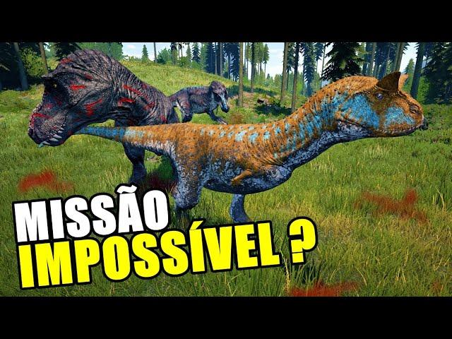 1 Carno VS 2 Rexs - Duelo Desafiador! | THE ISLE - Prelude Realism | Gameplay PT/BR