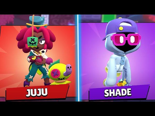 Brawl Talk  2 YENİ KARAKTER JUJU ve SHADE ! ÜCRETSİZ EDGAR Mortis KOSTÜMLERİ VEE - Brawl Stars