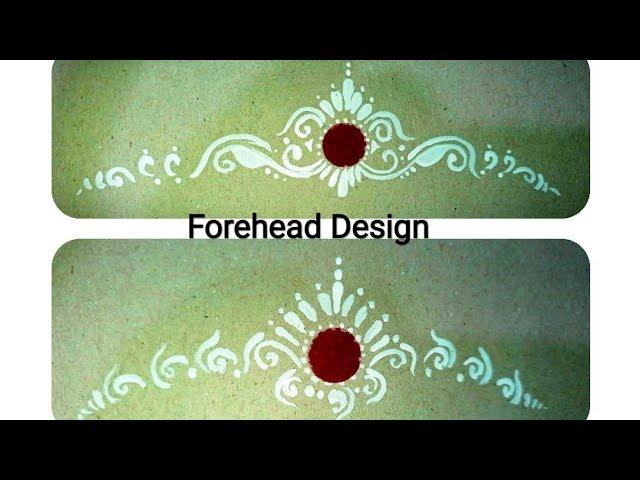 Two bridal forehead Design ।।kolka Design।। Bindi Design।। My Design World।।