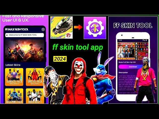 ff skin tool app  | skin tools pro free fire | ff skin tool app kaise use kare ff max glitch file