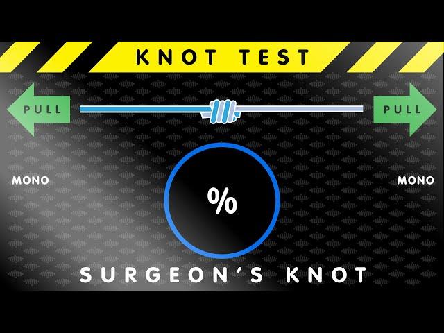 BEST KNOTS TEST :  Surgeon's Knot / Water Knot