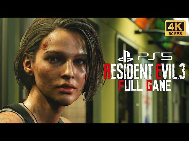 [4K UHD] Resident Evil 3: Remake - FULL GAME - PS5 (UPGRADE) 4K HDR 60FPS Full Gameplay