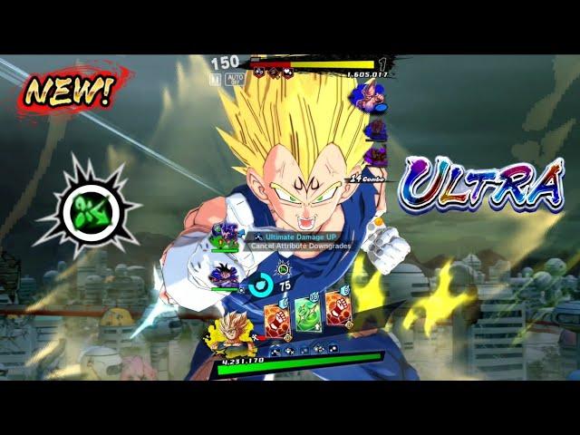 NEW ULTRA Majin Vegeta All Unseen Animations!!!(Counter,Rush, Abilities!!!)Dragon Ball Legends