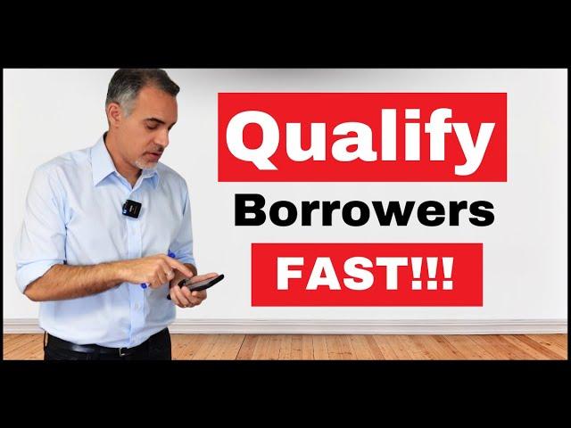 How to Qualify Borrowers Fast | Top1 Best Training for Loan Officers | Commercial Lending course