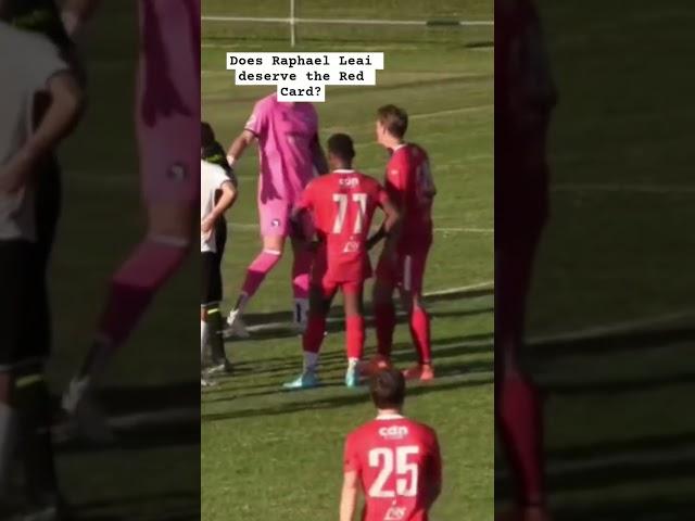 Does this look like a Red card Attempt from Leai #football #youtubeshort  #solomonisland #shorts