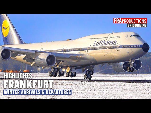 Aviation HIGHLIGHTS: Frankfurt Airport Winter Landings & Take-Off