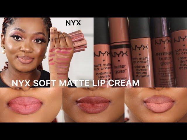 NYX SOFT MATTE LIP CREAM FOR DARK SKIN | NYX PROFESSIONAL MAKEUP | TRY ON.