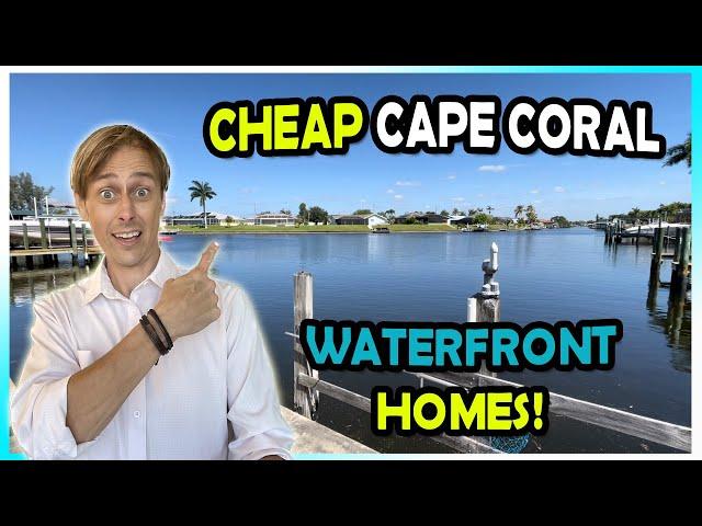 PRICES ARE DOWN on Cape Coral Waterfront Homes for Sale!