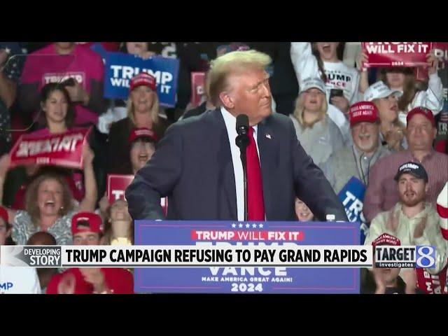 Trump campaign won’t pay $49,000 in bills for Grand Rapids rallies