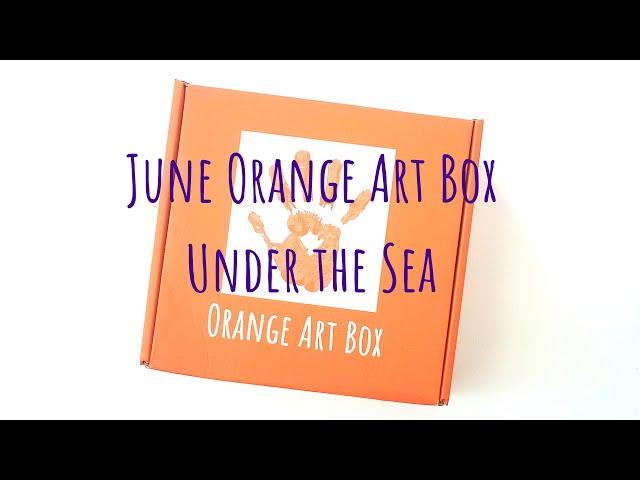 Orange Art Box - June Under the Sea Box - Kids Arts & Crafts