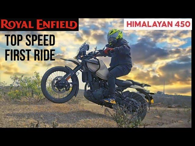 Royal Enfield Himalayan 450 Top Speed First Ride Review | On Road, Off Road MotoVlog