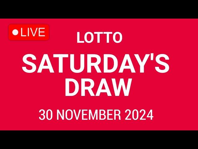 The National Lottery Lotto Draw Live results from Saturday 30 November 2024 | tonight's lotto