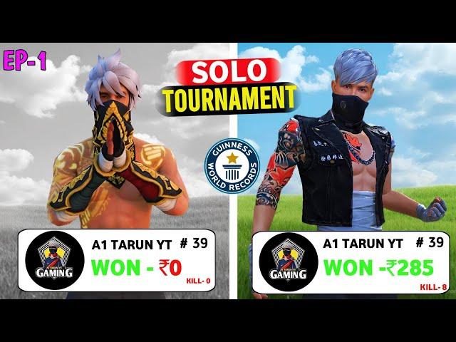 First Time Play Solo Tournament  24 Hours ⏳Solo Tournament Challenge | A1 TARUN YT