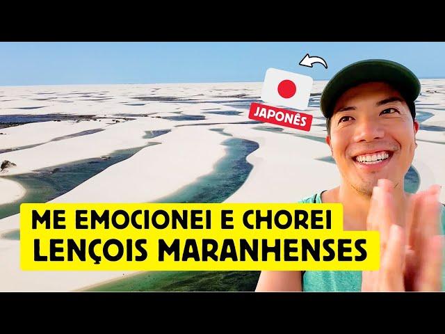 Um japonês se emociona e chora nos Lençois Maranhenses - Santo Amaro, Barreirinhas