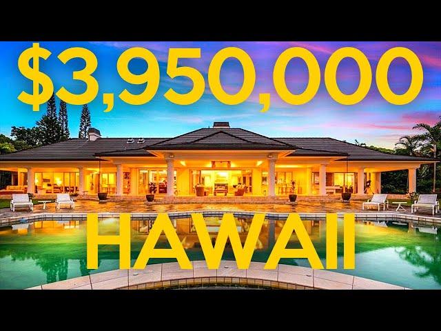 Inside a $3,950,000 Hawaii real estate property with amazing ocean views