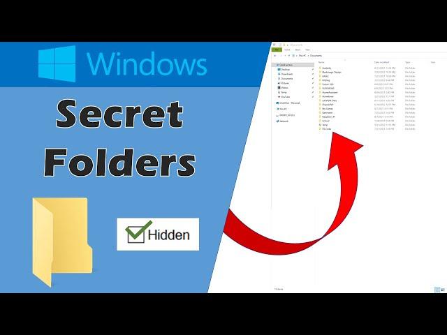 How To Hide Windows Folders (Clean Documents Folder)