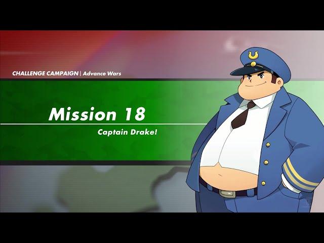 Advance War 1 - Mission 18 Captain Drake (Andy) - Challenge Campaign | Advance War 1+2 Re-boot Camp