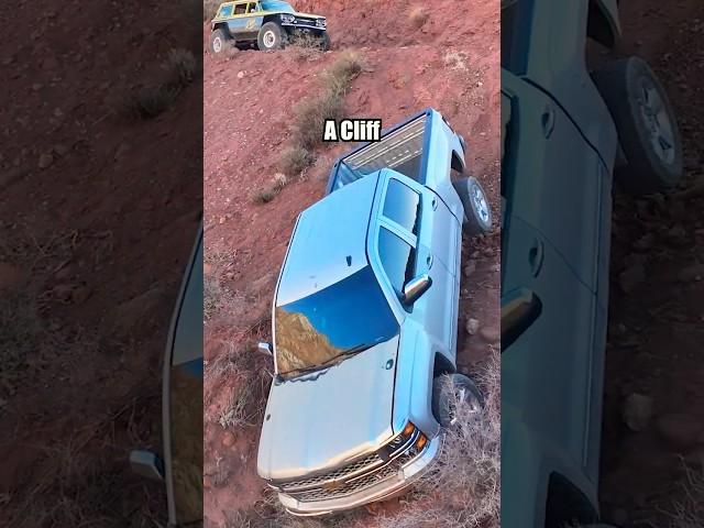 Chevy Truck Goes Over A Cliff! #mattsoffroadrecovery #offroading #mechanic