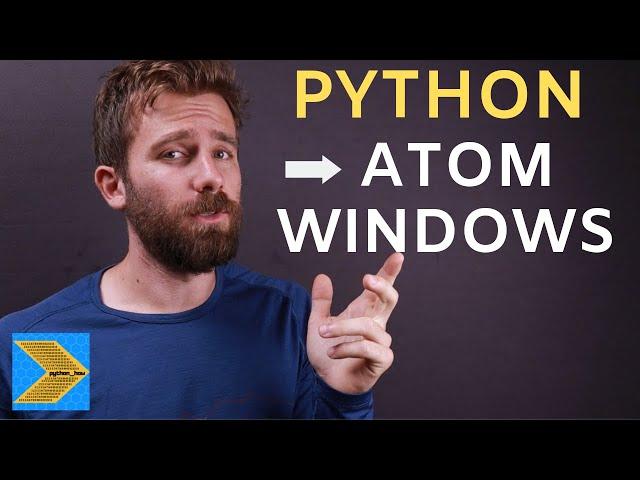 How to set up Atom text editor on Windows for Python