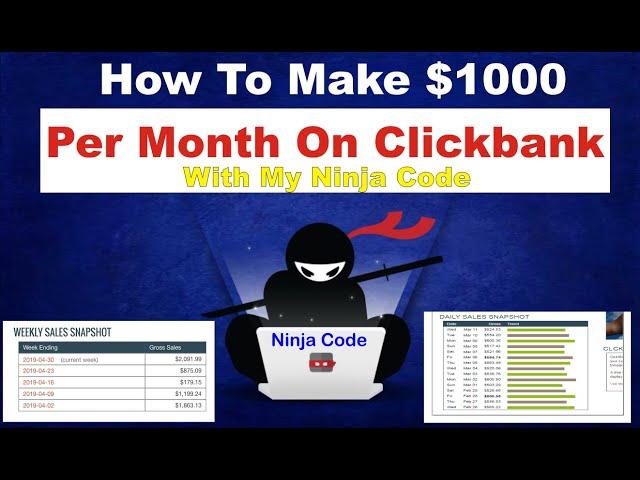 How To Make Money On Clickbank | Make $1000 Per Month On Clickbank