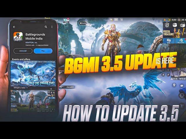 FINALLY  BGMI 3.5 UPDATE IS HERE | HOW TO UPDATE BGMI 3.5 | BGMI 3.5 UPDATE NOT SHOWING PLAY STORE